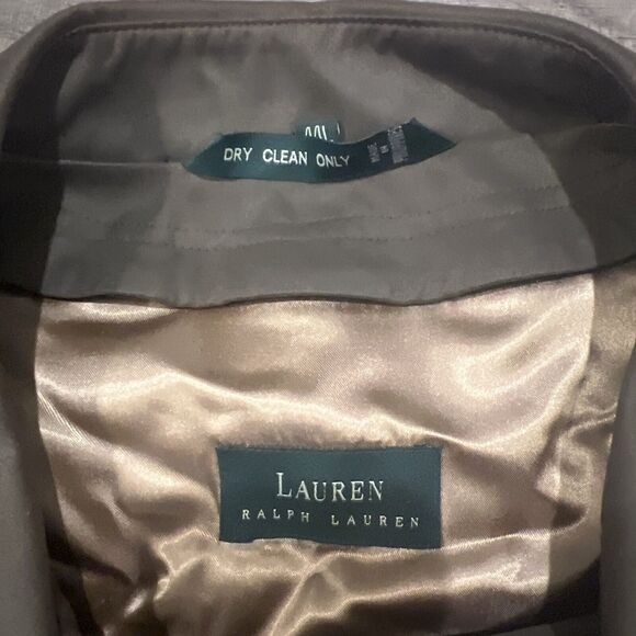 Ralph Lauren RN 21510 Brown Long Trench Over Coat Size 44L Mens - Picture 2 of 8